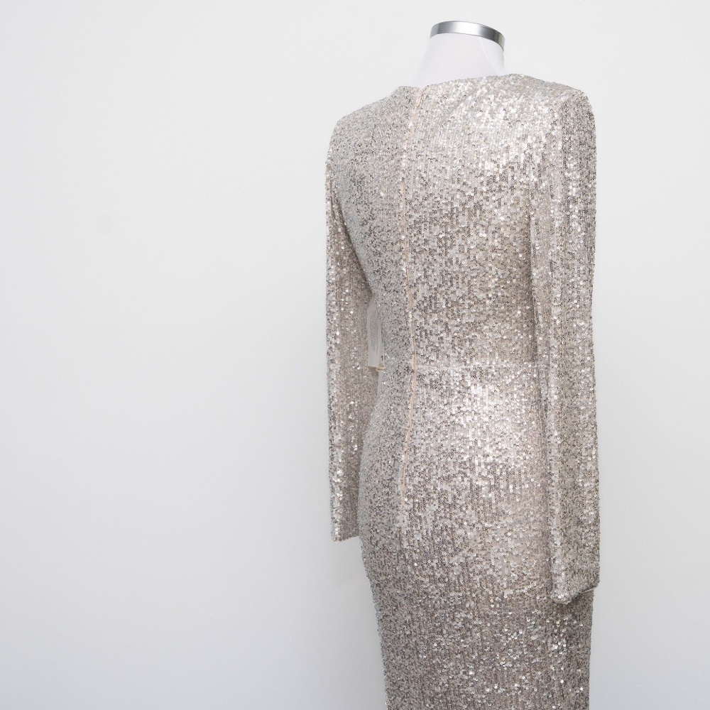 Eliza J -  Long‎ Sleeve Sequin Gown - Picture 14 of 14